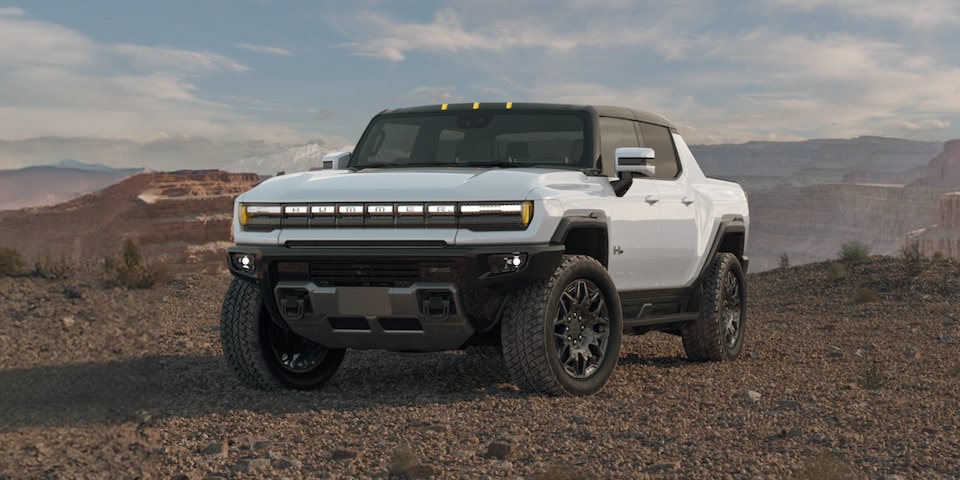 Close-up of the HUMMER EV Pickup Truck