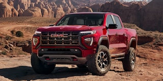 Front Three-Quarters View of the GMC Canyon AT4X Off-Road Pickup Truck