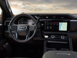 Interior Drivers Side View of the GMC Sierra HD AT4 Heavy Duty Truck