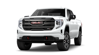 Front Three-Quarters View of the GMC Sierra 1500 AT4 Off-Road Truck