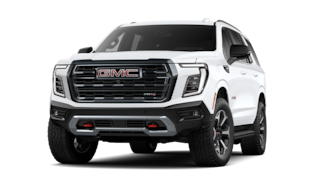Front Three-Quarters View of the GMC Yukon AT4 Full-Size Off-Road SUV