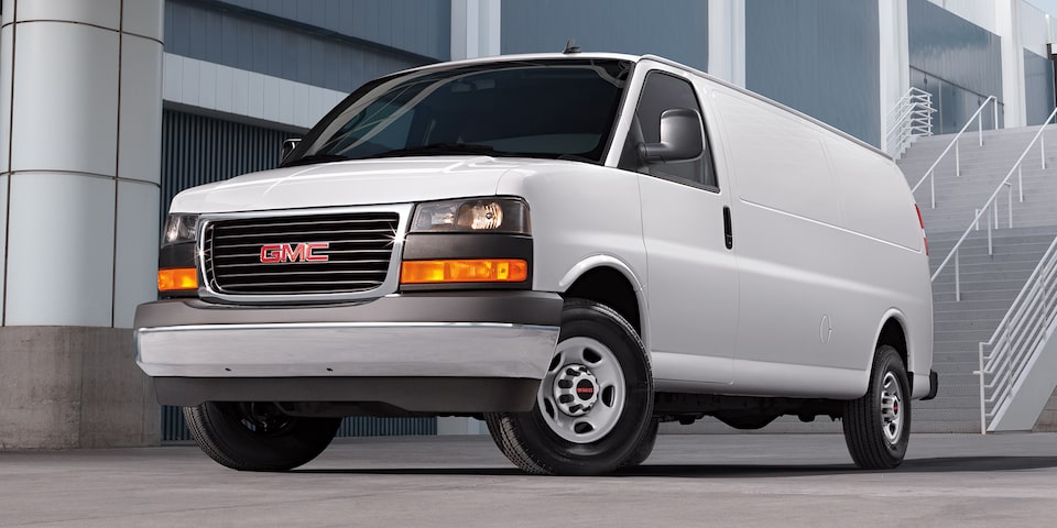 A Parked GMC Savana Passenger Van