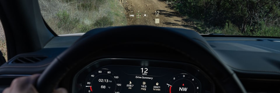 The Head-Up Display on the 2024 GMC Yukon