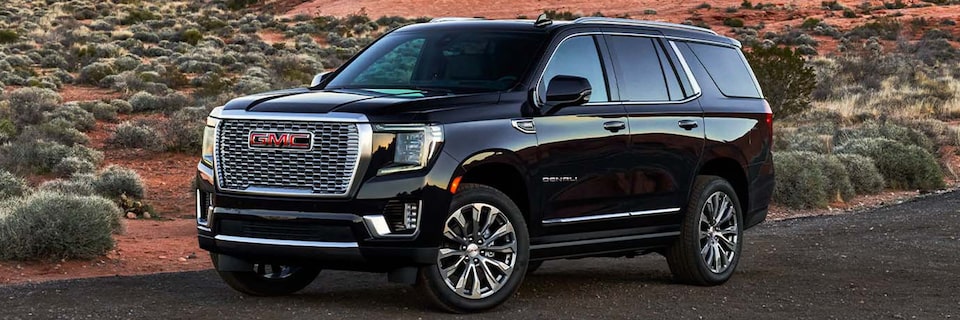 A Black GMC Yukon Denali Parked On-Road